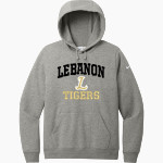 Lebanon Tigers <span class="pdp-name-mascot">Lebanon Tigers</span> Nike Women's Club Fleece Sleeve Swoosh Pullover Hoodie Front Thumbnail