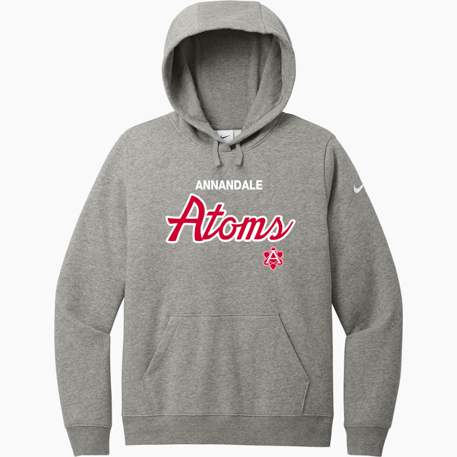 ANNANDALE HIGH SCHOOL ATOMS <span class="pdp-name-mascot">ANNANDALE ATOMS</span> Nike Women's Club Fleece Sleeve Swoosh Pullover Hoodie