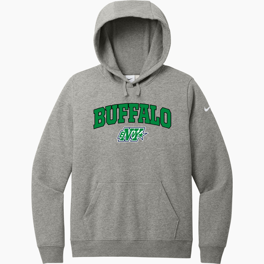 Buffalo Envy Allstar Cheerleading Envy Nike Women's Club Fleece Sleeve Swoosh Pullover Hoodie