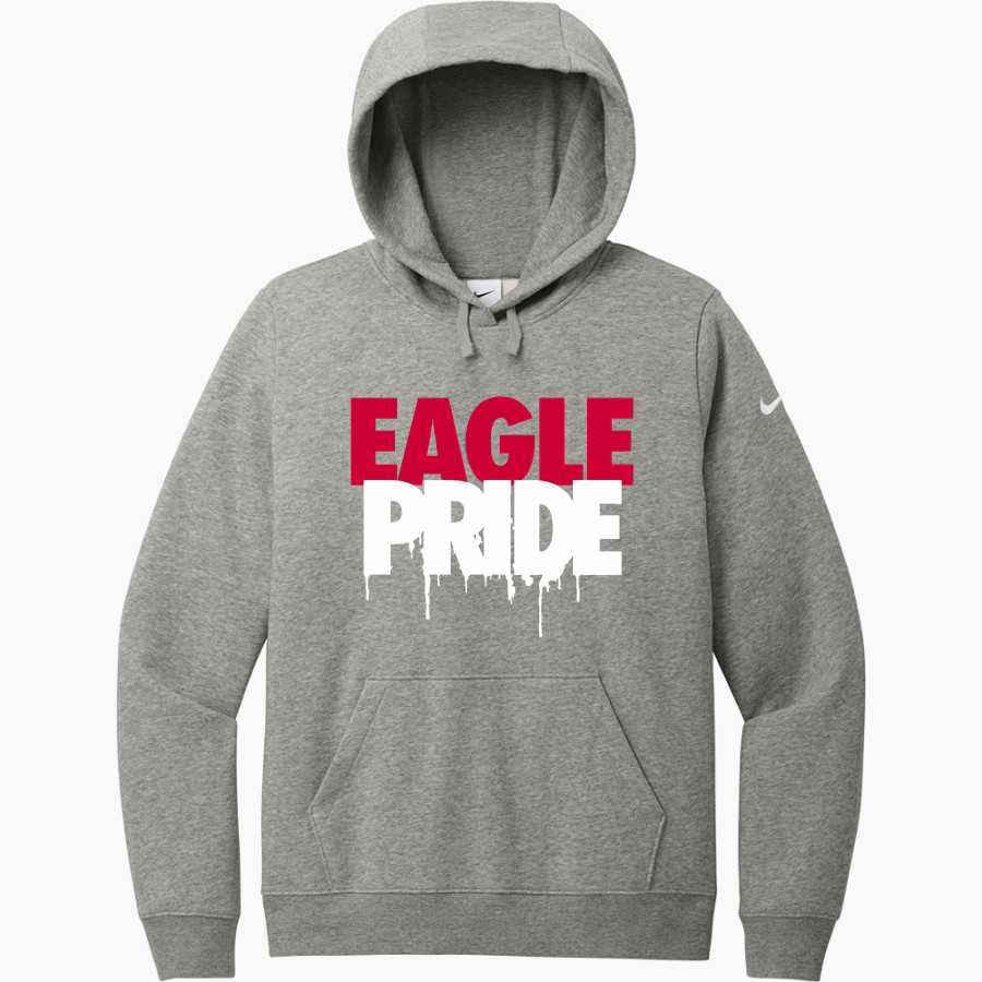Godwin Eagles Nike Women's Club Fleece Sleeve Swoosh Pullover Hoodie