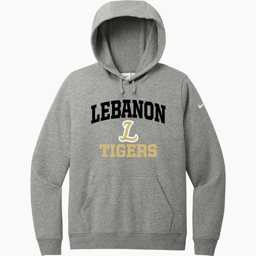 Lebanon Tigers <span class="pdp-name-mascot">Lebanon Tigers</span> Nike Women's Club Fleece Sleeve Swoosh Pullover Hoodie