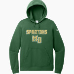 Mountain Brook Spartans Online Store <span class="pdp-name-mascot">Mountain Brook Spartans</span> Nike Women's Club Fleece Sleeve Swoosh Pullover Hoodie Front Thumbnail