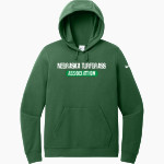 Nebraska Turfgrass Association Association <span class="pdp-name-mascot">Nebraska Turfgrass</span> Nike Women's Club Fleece Sleeve Swoosh Pullover Hoodie Front Thumbnail