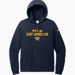 Dewitt Lacrosse Club Panthers <span class="pdp-name-mascot">Dewitt Lacrosse Club Panthers</span> Nike Women's Club Fleece Sleeve Swoosh Pullover Hoodie Front Thumbnail