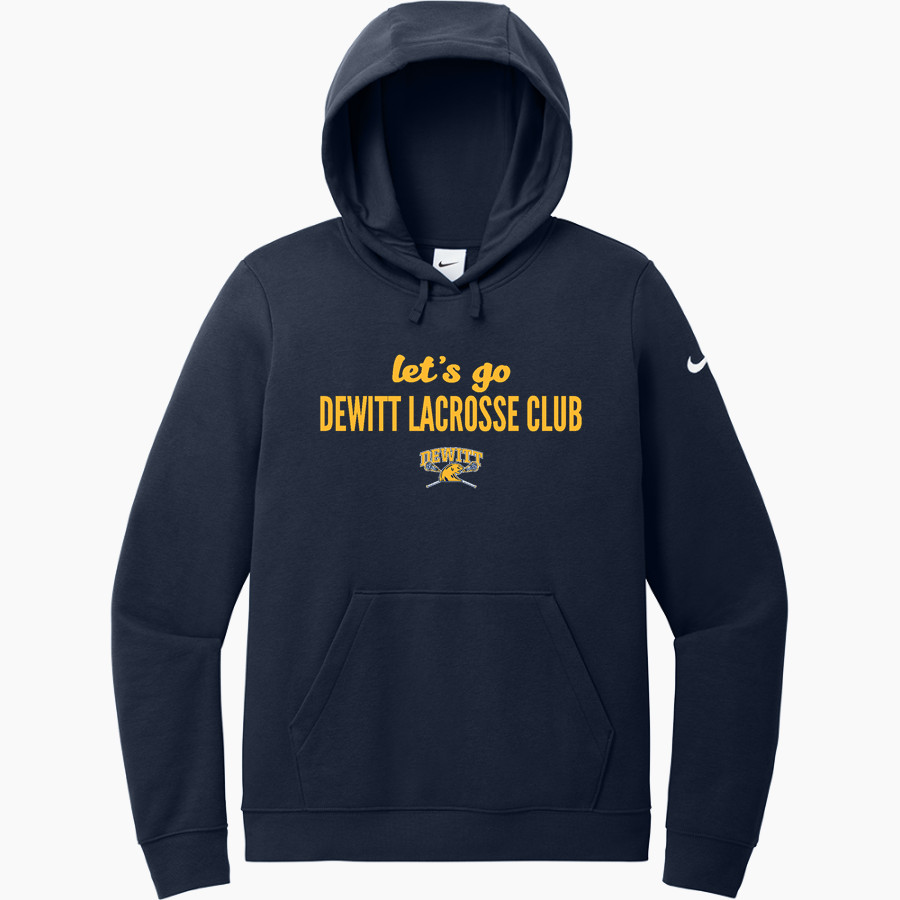 Dewitt Lacrosse Club Panthers <span class="pdp-name-mascot">Dewitt Lacrosse Club Panthers</span> Nike Women's Club Fleece Sleeve Swoosh Pullover Hoodie