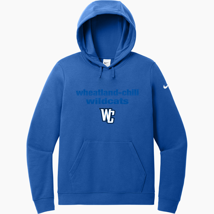 Wheatland-Chili Wildcats Nike Women's Club Fleece Sleeve Swoosh Pullover Hoodie
