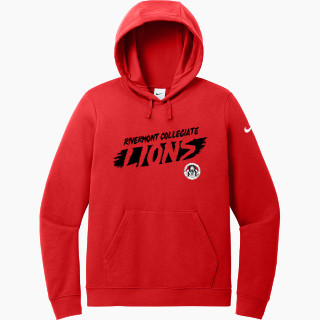 Nike Women's Club Fleece Sleeve Swoosh Pullover Hoodie