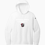 Belmont Abbey College The Official Store of the Crusaders Nike Women's Club Fleece Sleeve Swoosh Pullover Hoodie Front Thumbnail