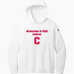 Channahon Jr High Indians <span class="pdp-name-mascot">Channahon Jr High Indians</span> Nike Women's Club Fleece Sleeve Swoosh Pullover Hoodie Front Thumbnail
