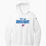 Bondurant Braves Nike Women's Club Fleece Sleeve Swoosh Pullover Hoodie Front Thumbnail