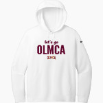 OLMCA Wildcats Nike Women's Club Fleece Sleeve Swoosh Pullover Hoodie Front Thumbnail