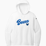 WINNISQUAM HIGH SCHOOL BEARS Nike Women's Club Fleece Sleeve Swoosh Pullover Hoodie Front Thumbnail