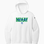 MCKAY HIGH SCHOOL ROYAL SCOTS Nike Women's Club Fleece Sleeve Swoosh Pullover Hoodie Front Thumbnail