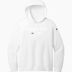 Virginia City Comstockers Nike Women's Club Fleece Sleeve Swoosh Pullover Hoodie Front Thumbnail