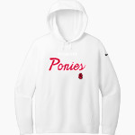 Stillwater Ponies <span class="pdp-name-mascot">Stillwater Ponies</span> Nike Women's Club Fleece Sleeve Swoosh Pullover Hoodie Front Thumbnail