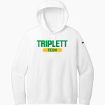 Triplett Tech Nike Women's Club Fleece Sleeve Swoosh Pullover Hoodie Front Thumbnail