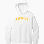 Green Acres Grizzlies <span class="pdp-name-mascot">Green Acres School Grizzlies</span> Nike Women's Club Fleece Sleeve Swoosh Pullover Hoodie Front Thumbnail