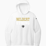 TRUMANN HIGH SCHOOL WILDCATS <span class="pdp-name-mascot">TRUMANN WILDCATS</span> Nike Women's Club Fleece Sleeve Swoosh Pullover Hoodie Front Thumbnail