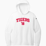 Wittenberg University Tigers <span class="pdp-name-mascot">Wittenberg University Tigers</span> Nike Women's Club Fleece Sleeve Swoosh Pullover Hoodie Front Thumbnail