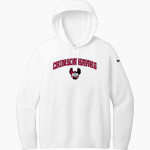 Indiana University of Pennsylvania <span class="pdp-name-mascot">Indiana University Of PA Hawks</span> Nike Women's Club Fleece Sleeve Swoosh Pullover Hoodie Front Thumbnail