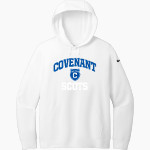 Covenant Scots Nike Women's Club Fleece Sleeve Swoosh Pullover Hoodie Front Thumbnail