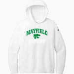 MAYFIELD HIGH SCHOOL WILDCATS Nike Women's Club Fleece Sleeve Swoosh Pullover Hoodie Front Thumbnail