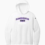 DELMARVA CHRISTIAN HIGH SCHOOL ROYALS <span class="pdp-name-mascot">DELMARVA CHRISTIAN ROYALS</span> Nike Women's Club Fleece Sleeve Swoosh Pullover Hoodie Front Thumbnail