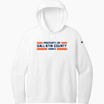 GALLATIN COUNTY HIGH SCHOOL HAWKS Nike Women's Club Fleece Sleeve Swoosh Pullover Hoodie Front Thumbnail