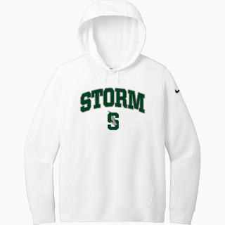 Nike Women's Club Fleece Sleeve Swoosh Pullover Hoodie