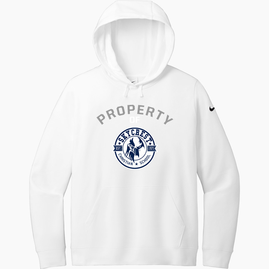 SKYCREST CHRISTIAN Skyhawks <span class="pdp-name-mascot">SKYCREST CHRISTIAN SCHOOL</span> Nike Women's Club Fleece Sleeve Swoosh Pullover Hoodie