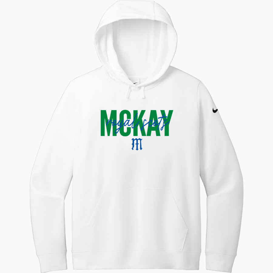 MCKAY HIGH SCHOOL ROYAL SCOTS Nike Women's Club Fleece Sleeve Swoosh Pullover Hoodie