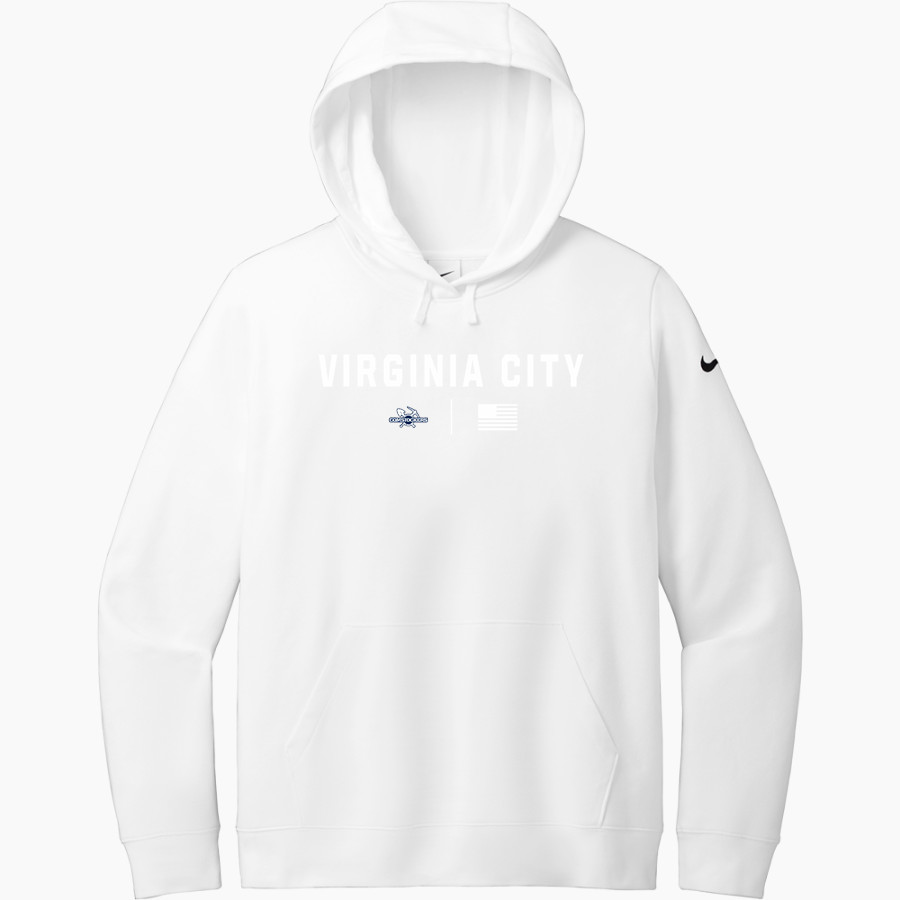 Virginia City Comstockers Nike Women's Club Fleece Sleeve Swoosh Pullover Hoodie