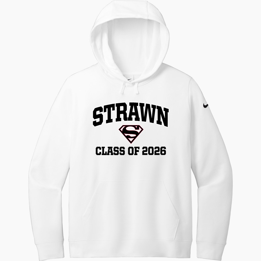 STRAWN HIGH SCHOOL GREYHOUNDS <span class="pdp-name-mascot">STRAWN GREYHOUNDS</span> Nike Women's Club Fleece Sleeve Swoosh Pullover Hoodie