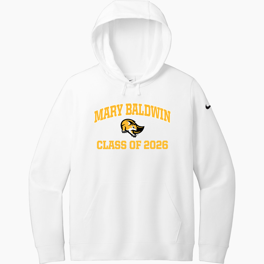 Mary Baldwin Fighting Squirrels <span class="pdp-name-mascot">Mary Baldwin Fighting Squirrels</span> Nike Women's Club Fleece Sleeve Swoosh Pullover Hoodie