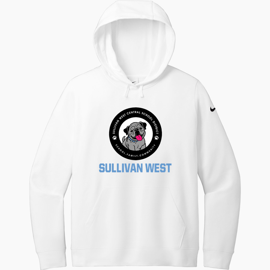 SULLIVAN WEST HIGH SCHOOL BULLDOGS <span class="pdp-name-mascot">SULLIVAN WEST BULLDOGS</span> Nike Women's Club Fleece Sleeve Swoosh Pullover Hoodie