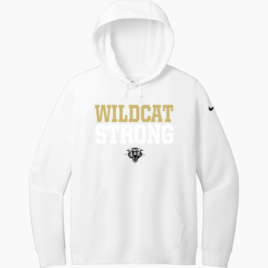 TRUMANN HIGH SCHOOL WILDCATS <span class="pdp-name-mascot">TRUMANN WILDCATS</span> Nike Women's Club Fleece Sleeve Swoosh Pullover Hoodie