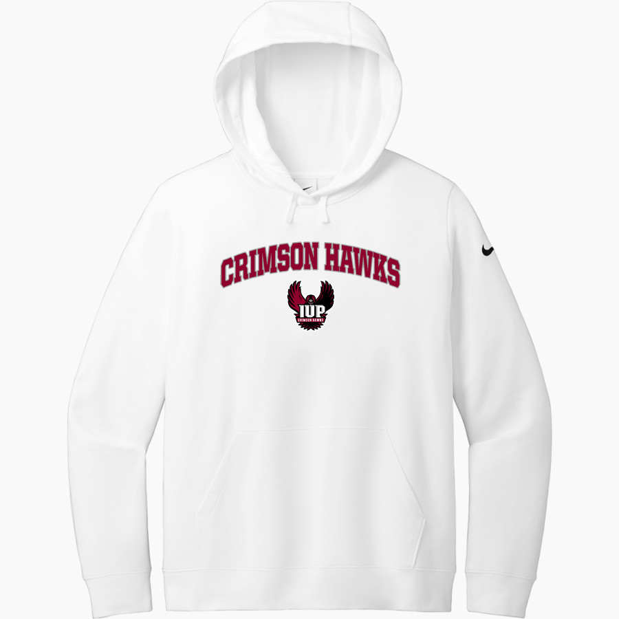 Indiana University of Pennsylvania <span class="pdp-name-mascot">Indiana University Of PA Hawks</span> Nike Women's Club Fleece Sleeve Swoosh Pullover Hoodie