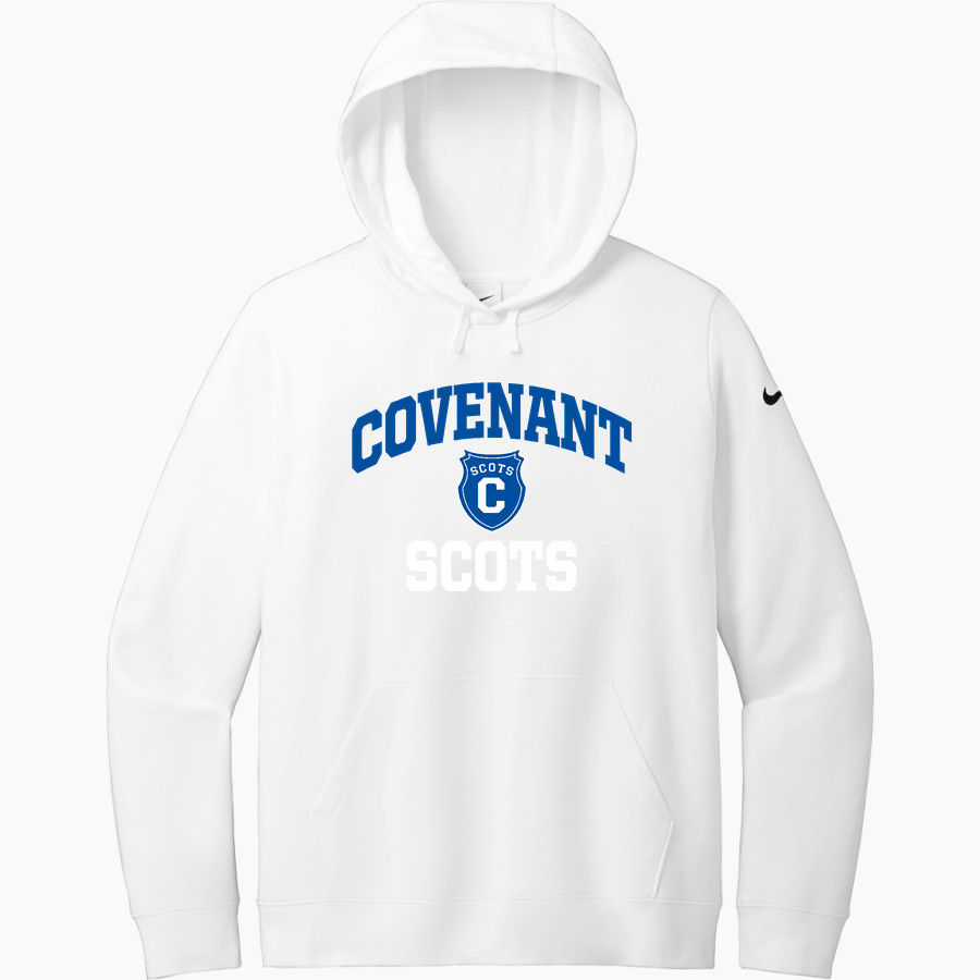 Covenant Scots Nike Women's Club Fleece Sleeve Swoosh Pullover Hoodie