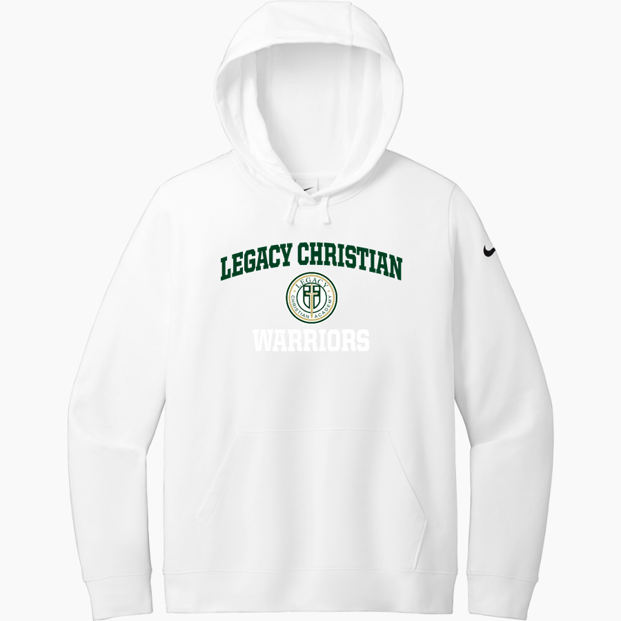 LEGACY CHRISTIAN WARRIORS Nike Women's Club Fleece Sleeve Swoosh Pullover Hoodie