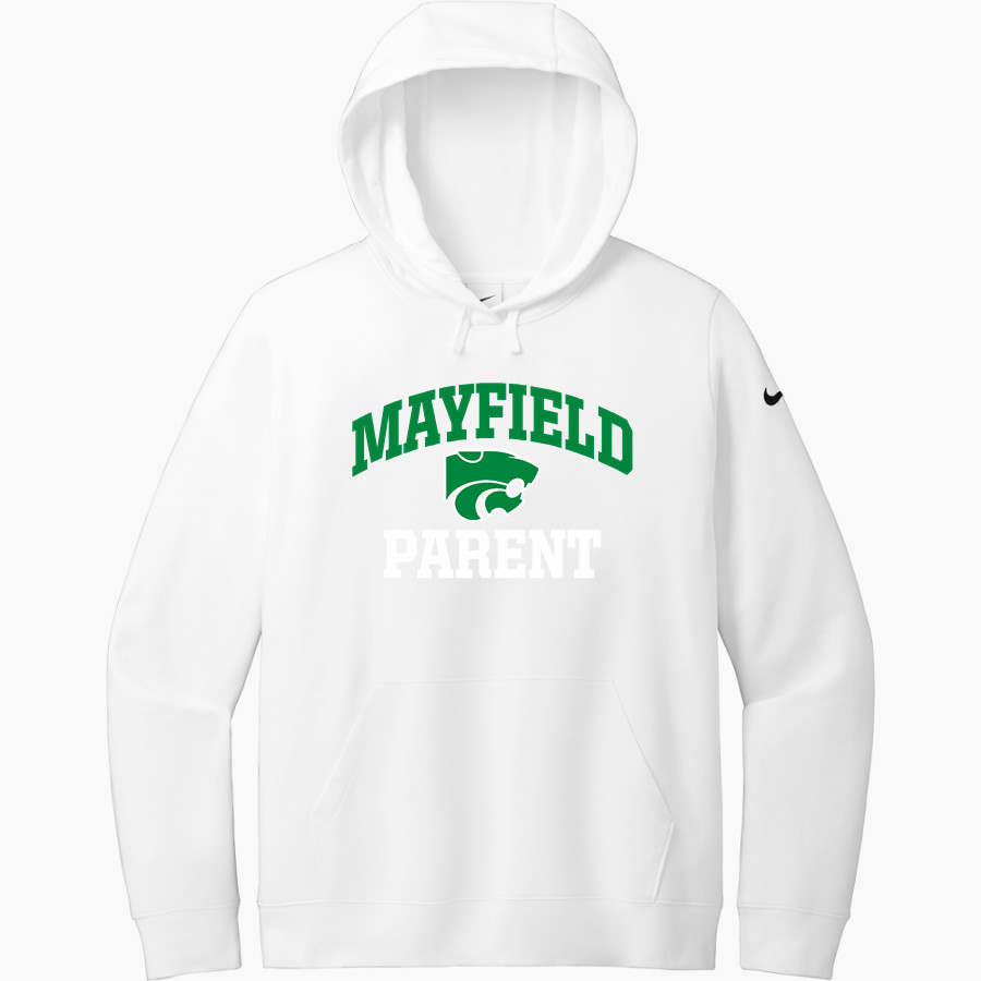MAYFIELD HIGH SCHOOL WILDCATS Nike Women's Club Fleece Sleeve Swoosh Pullover Hoodie
