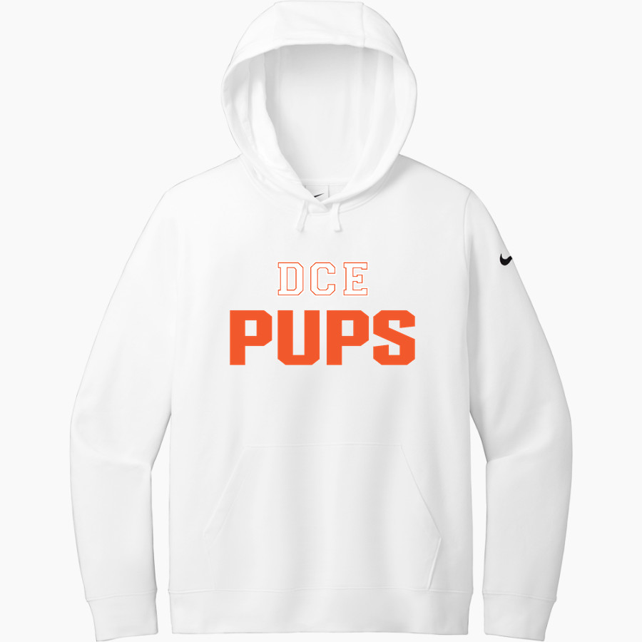 Dr C M Cash Pups <span class="pdp-name-mascot">Dr C M Cash Pups</span> Nike Women's Club Fleece Sleeve Swoosh Pullover Hoodie