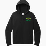 SAINT EDWARD HIGH SCHOOL GREEN WAVE <span class="pdp-name-mascot">SAINT EDWARD GREEN WAVE</span> Nike Women's Club Fleece Sleeve Swoosh Full-Zip Hoodie Front Thumbnail