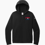 WEST HELENA CENTRAL HIGH SCHOOL COUGARS Nike Women's Club Fleece Sleeve Swoosh Full-Zip Hoodie Front Thumbnail