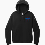 Owensboro Punishers Softball Punishers Nike Women's Club Fleece Sleeve Swoosh Full-Zip Hoodie Front Thumbnail