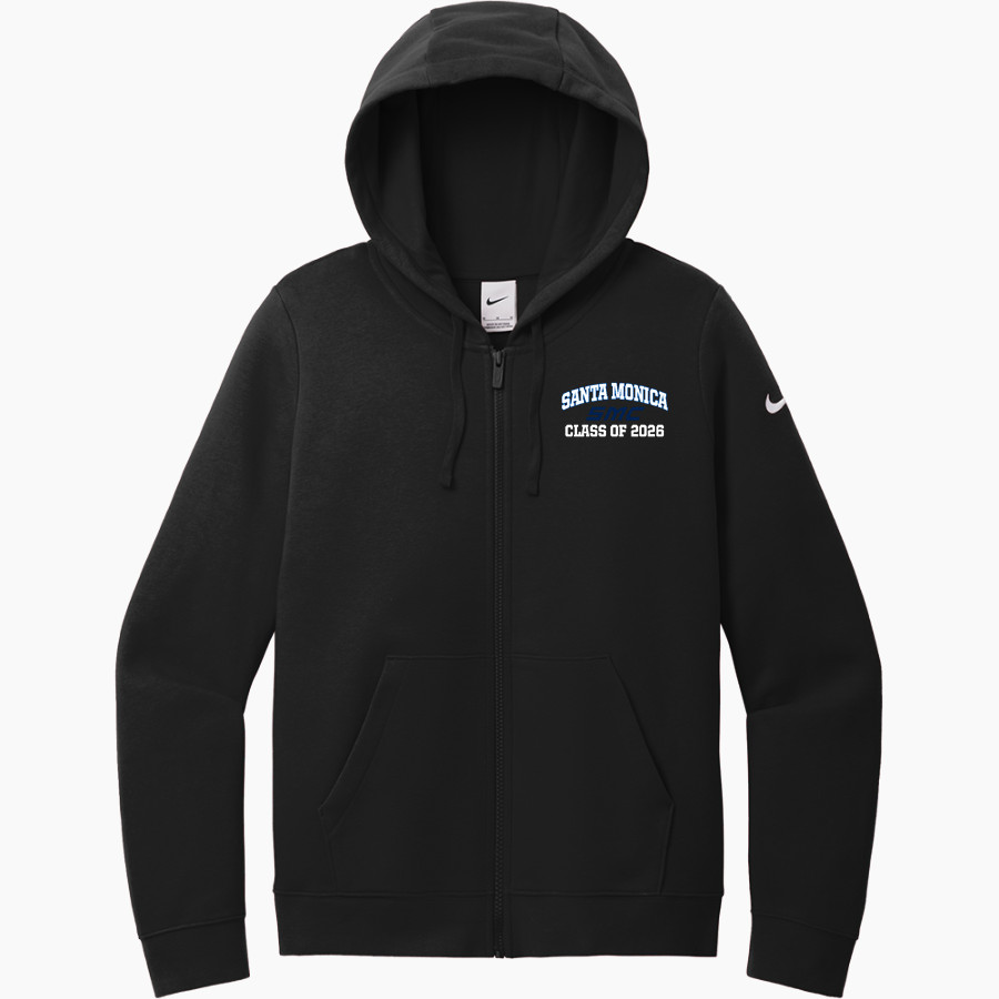 Santa Monica Corsairs <span class="pdp-name-mascot">Santa Monica College Corsairs</span> Nike Women's Club Fleece Sleeve Swoosh Full-Zip Hoodie