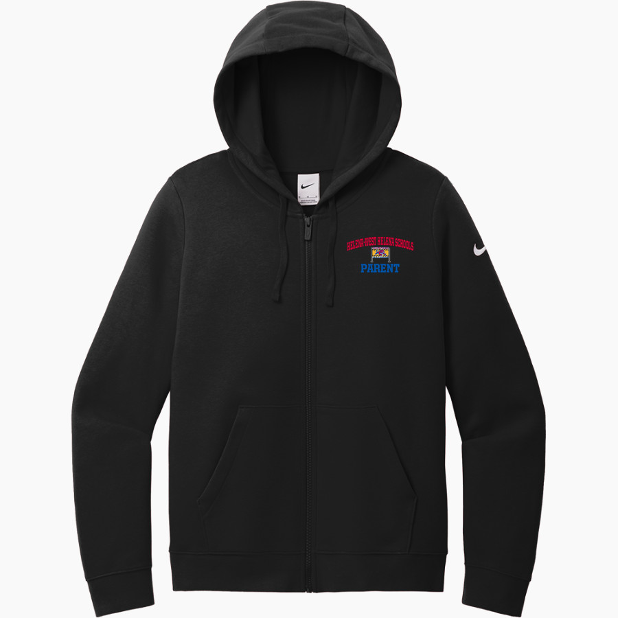 WEST HELENA CENTRAL HIGH SCHOOL COUGARS Nike Women's Club Fleece Sleeve Swoosh Full-Zip Hoodie
