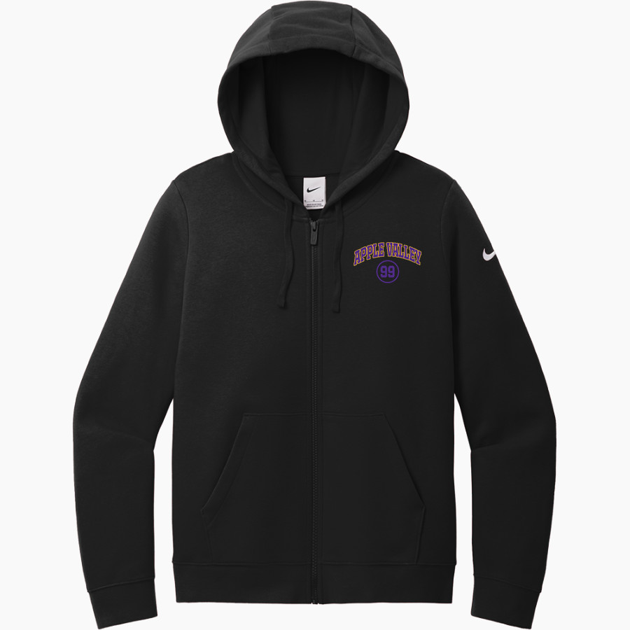 Apple Valley Knights <span class="pdp-name-mascot">Apple Valley Knights</span> Nike Women's Club Fleece Sleeve Swoosh Full-Zip Hoodie