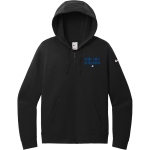 DIME BOX HIGH SCHOOL LONGHORNS <span class="pdp-name-mascot">DIME BOX LONGHORNS</span> Nike Women's Club Fleece Sleeve Swoosh Full-Zip Hoodie Front Thumbnail