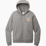 Cape Fear Colts <span class="pdp-name-mascot">Cape Fear Colts</span> Nike Women's Club Fleece Sleeve Swoosh Full-Zip Hoodie Front Thumbnail