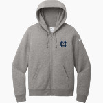 Marin Catholic Wildcats <span class="pdp-name-mascot">Marin Catholic Wildcats</span> Nike Women's Club Fleece Sleeve Swoosh Full-Zip Hoodie Front Thumbnail